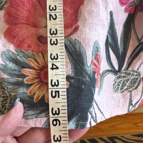 Chico’s floral linen untuck 3/4 sleeve dress - Picture 9 of 9